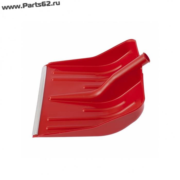 Лопата для уборки снега пластиковая, красная, 420 х 425 мм, без черенка СИБРТЕХ 61617